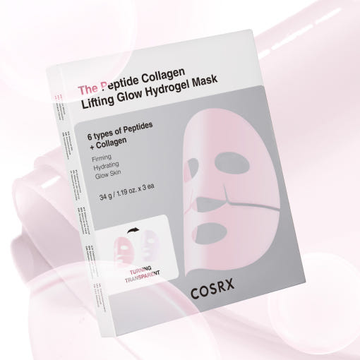 COSRX - The Peptide Collagen Lifting Glow Hydrogel Mask (34gx 3 unidades)