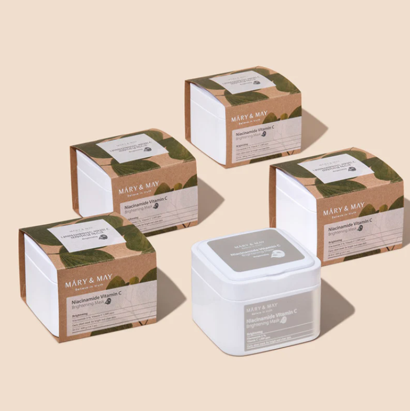 Mary & May - Niacinanide Vitamin C Brightening Sheets (30 Folhas)