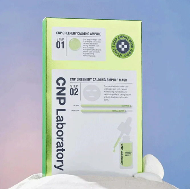 CNP - 2-Step Greenery Calming Ampule Mask (1 Unidade)