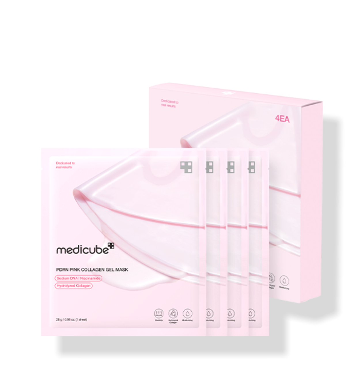 Medicube - PDRN Pink Collagen Gel Mask (28g X 4 Unidades)
