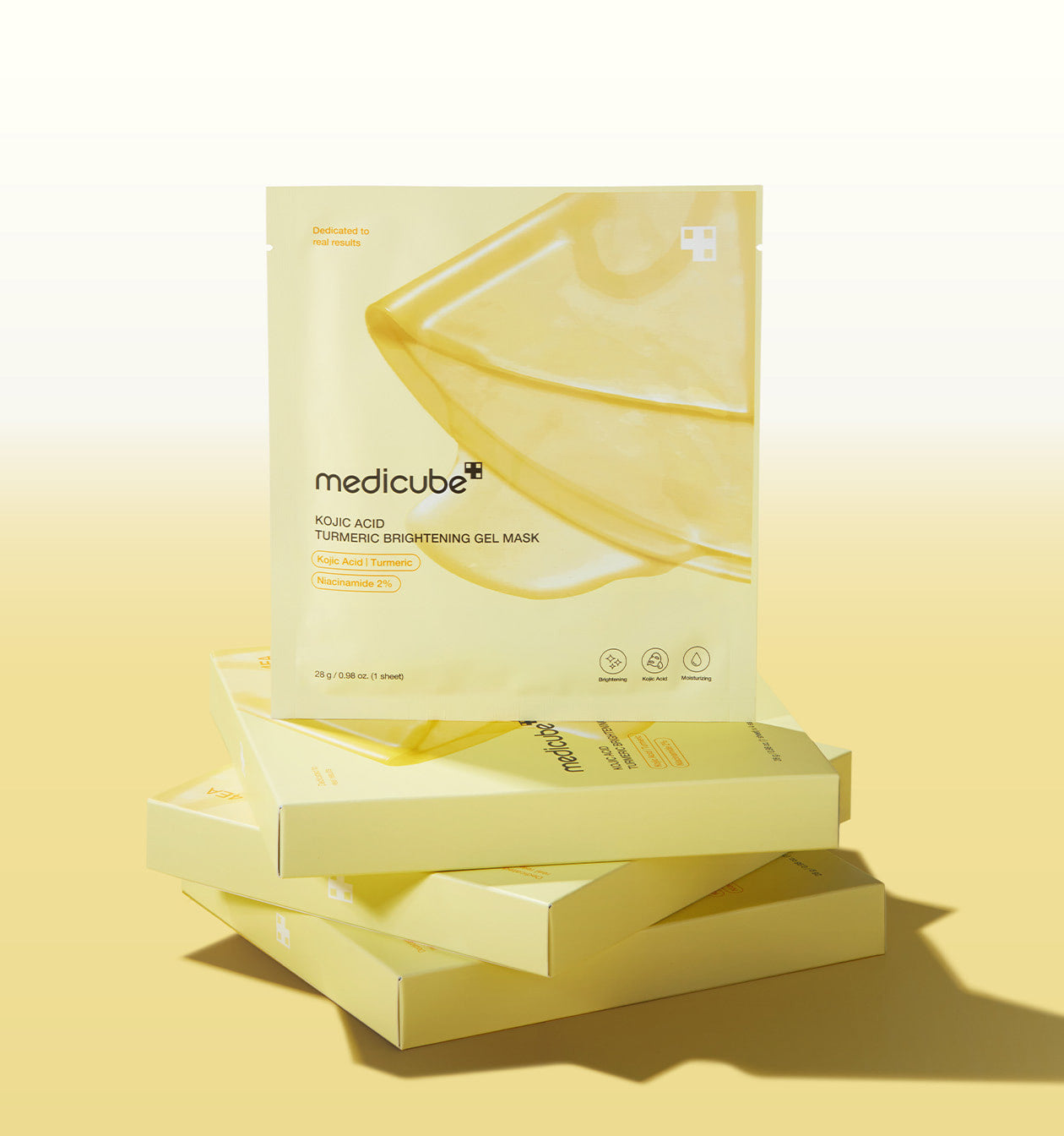 Medicube - Kojic Acid Turmeric Brightening Gel Mask (28g x 4 Unidades)