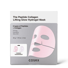 COSRX - The Peptide Collagen Lifting Glow Hydrogel Mask (34gx 3 unidades)
