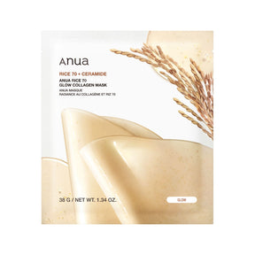 Anua - Rice 70 Glow Collagen Mask (38g X 4ea)