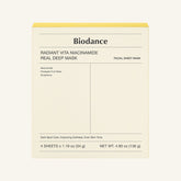 Biodance - Radiant Vita Niacinamide Real Deep Mask (34g X 4 unidades)